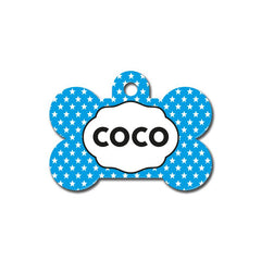 Mavi Yıldız Desenli Kemik TFX TagsForever