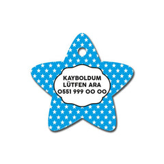 Mavi Yıldız Desenli Yıldız TFX TagsForever
