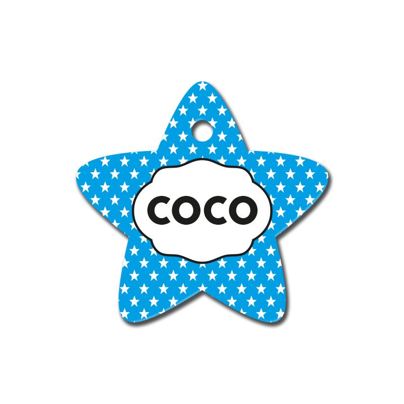 Mavi Yıldız Desenli Yıldız TFX TagsForever