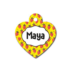 Çilek Desenli Kalp TFX TagsForever