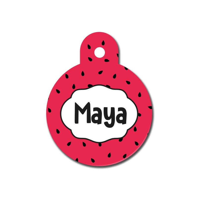 Karpuz Çekirdeği Desenli Yuvarlak TFX TagsForever