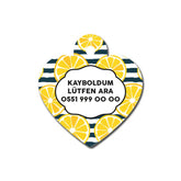 Limon Desenli Kalp TFX TagsForever