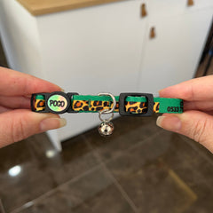 Leopard Green | Cat Collar