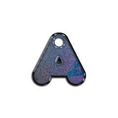 A Harfi Rounded Opal Blue Glitter | ID Tag