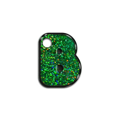 B Harfi Rounded Green Holo | ID Tag