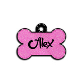 Barbie Pink Glitter Kemik | İsimlik - Evcil hayvanlar için mükemmel bir ürün.