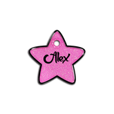 Barbie Pink Glitter Yıldız | İsimlik - Evcil hayvanlar için mükemmel bir ürün.