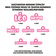 Blush | Name Shaped ID Tag