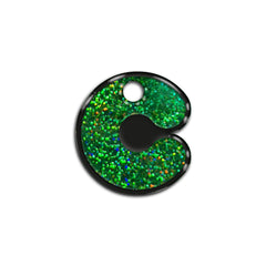 C Harfi Rounded Green Holo | ID Tag