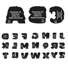 Gofret Harf Künyeler | Kedi Köpek İsimlik