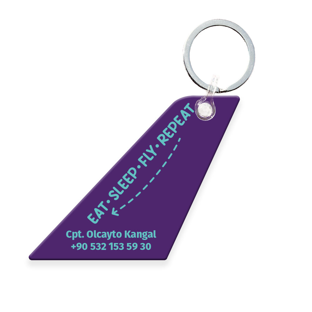 Eat Sleep Fly | Akrilik Anahtarlık - Evcil hayvanlar için mükemmel bir ürün.