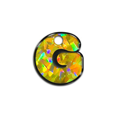 G Harfi Rounded Sarı Holo | ID Tag