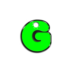 G Harfi Rounded Green Neon | ID Tag