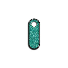 I Harfi Rounded Su Green Glitter | ID Tag