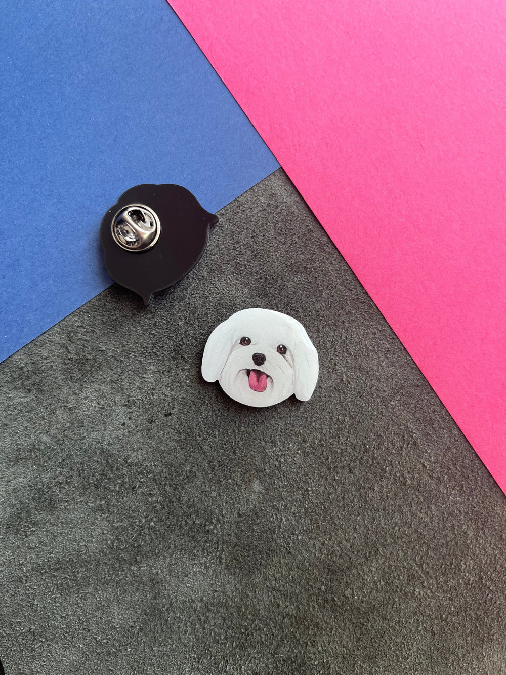 Maltese | Yaka Rozeti - Evcil hayvanlar için mükemmel bir ürün.