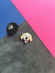 Golden Retriever | Yaka Rozeti - Evcil hayvanlar için mükemmel bir ürün.