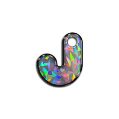 J Harfi Rounded Gray Holo | ID Tag