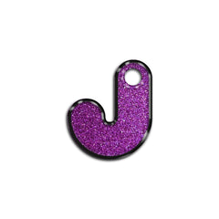 J Harfi Rounded Purple Glitter | ID Tag