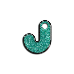 J Harfi Rounded Su Green Glitter | ID Tag