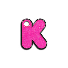K Harfi Rounded Barbie Pink | İsimlik