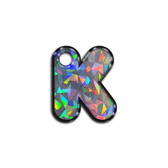 K Harfi Rounded Gray Holo | ID Tag