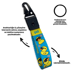 Mavi Ördek | Anahtarlık - Evcil hayvanlar için mükemmel bir ürün.