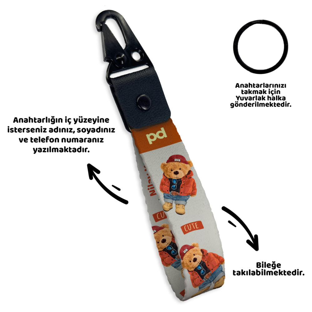 Cute Bear | Anahtarlık - Evcil hayvanlar için mükemmel bir ürün.