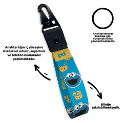 Cookie Monster | Anahtarlık - Evcil hayvanlar için mükemmel bir ürün.