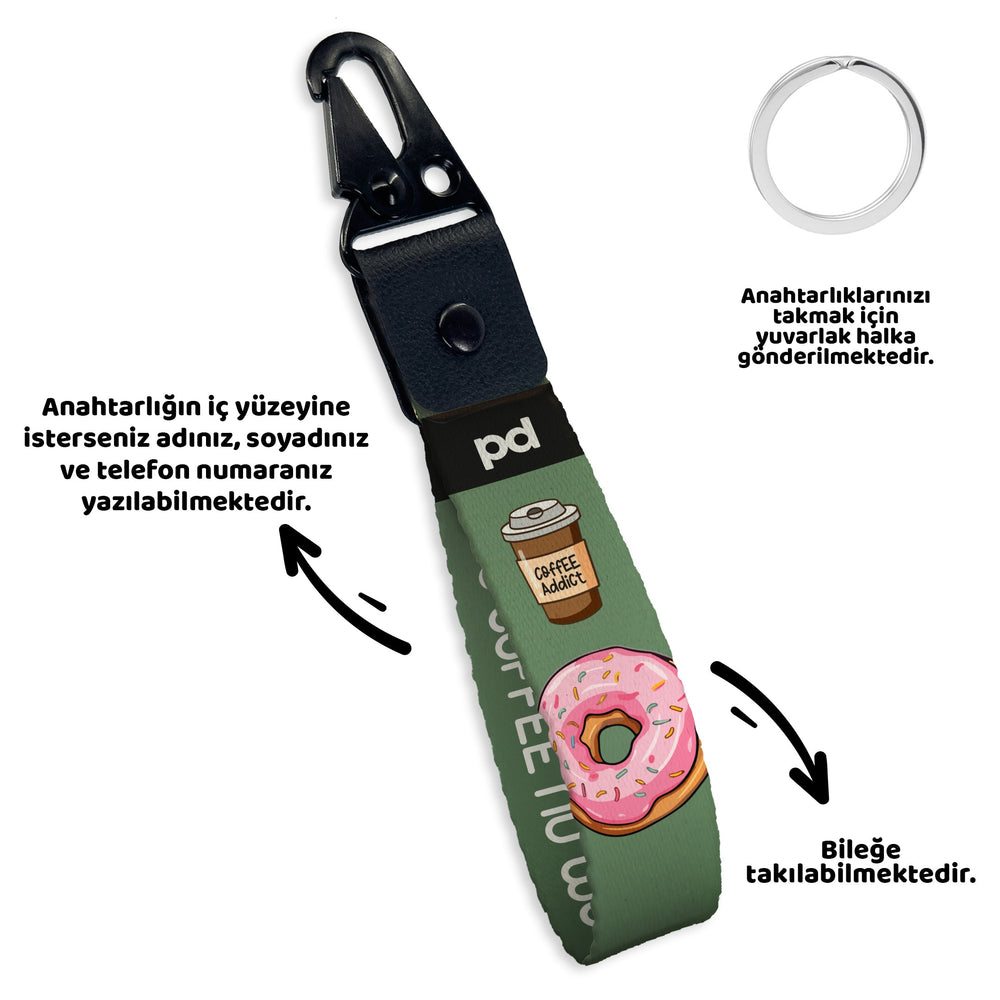 Coffee Addict | Anahtarlık - Evcil hayvanlar için mükemmel bir ürün.