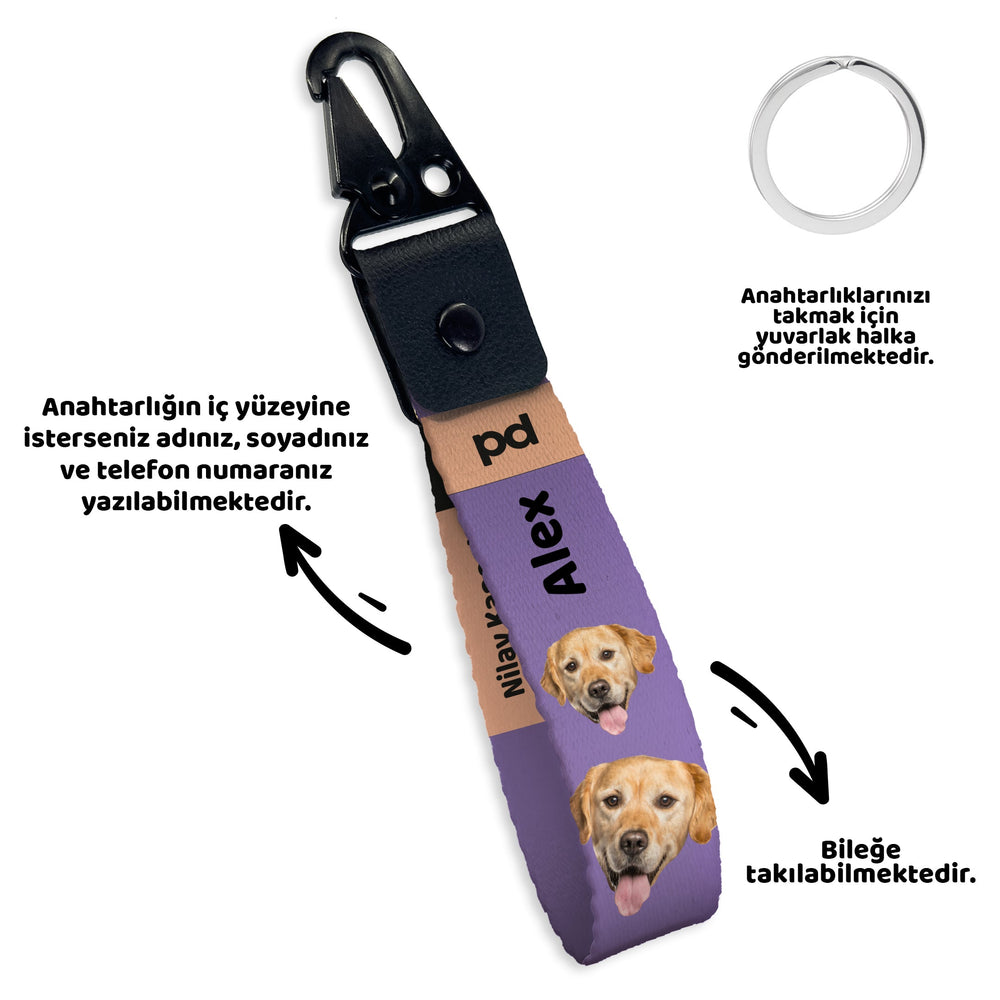 Vesikalık Mor | Anahtarlık - Evcil hayvanlar için mükemmel bir ürün.