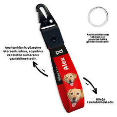 Vesikalık Kırmızı | Anahtarlık - Evcil hayvanlar için mükemmel bir ürün.