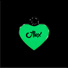 Lumi Kalp Fosforlu | İsimlik - Evcil hayvanlar için mükemmel bir ürün.