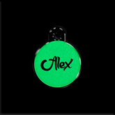 Lumi Yuvarlak Fosforlu | İsimlik - Evcil hayvanlar için mükemmel bir ürün.