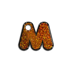 M Harfi Rounded Bakır Holo | ID Tag