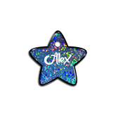 Mavi Hologram Yıldız | İsimlik - Evcil hayvanlar için mükemmel bir ürün.