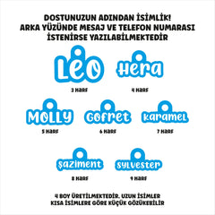 Blue | Name Shaped ID Tag