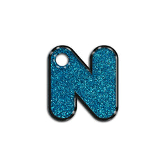 N Harfi Rounded Blue Glitter | ID Tag