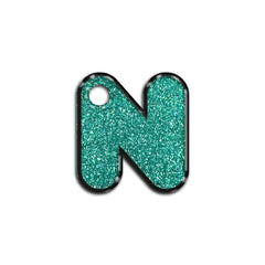 N Harfi Rounded Su Green Glitter | ID Tag