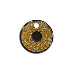 O Harfi Rounded Gold Glitter | ID Tag
