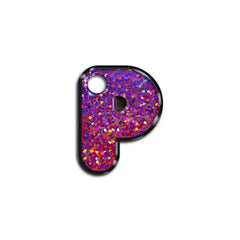 P Harfi Rounded Purple Holo | ID Tag