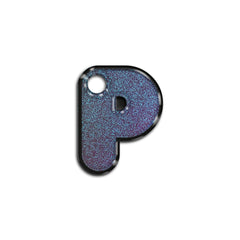 P Harfi Rounded Opal Blue Glitter | ID Tag