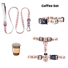 Coffee | Tasma ve Künye Seti - Evcil hayvanlar için mükemmel bir ürün.