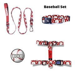 Baseball | Dog Collar Set