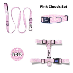 Pink Clouds | Dog Collar Set