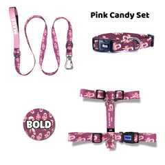Pinky Candy | Dog Collar Set