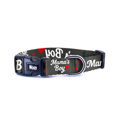 Mamas Boy Gray | Dog Collar
