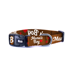 Mamas Boy Kahve | Dog Collar