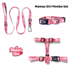 Mamas Girl Pink | Dog Collar Set