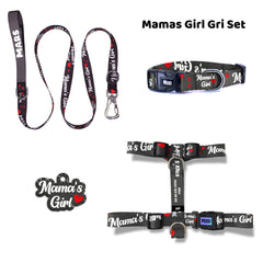 Mamas Girl Gray | Dog Collar Set