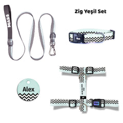 Zig Green | Dog Collar Set